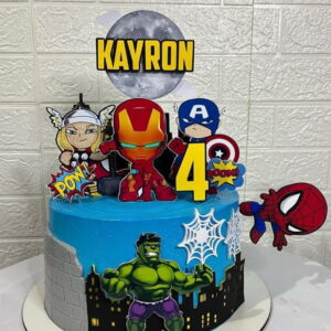 Arquivo de Corte Topo de Bolo Vingadores Cute