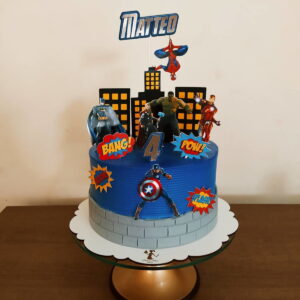 Arquivo de Corte Topo de Bolo Vingadores Heróis 1