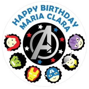 Arquivo de Corte Topo de Bolo vingadores herois