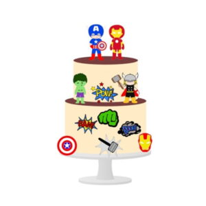 Arquivo de Corte Topo de Bolo Vingadores