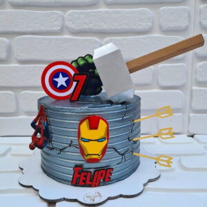 Arquivo de Corte Topo de Bolo Vingadores