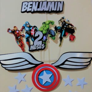 Arquivo de Corte Topo de Bolo Vingadores Studio 001