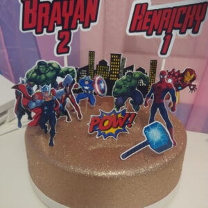Arquivo de corte topo de bolo Vingadores