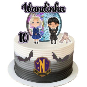 Arquivo de Corte Topo de Bolo Wandinha 2 (studio)
