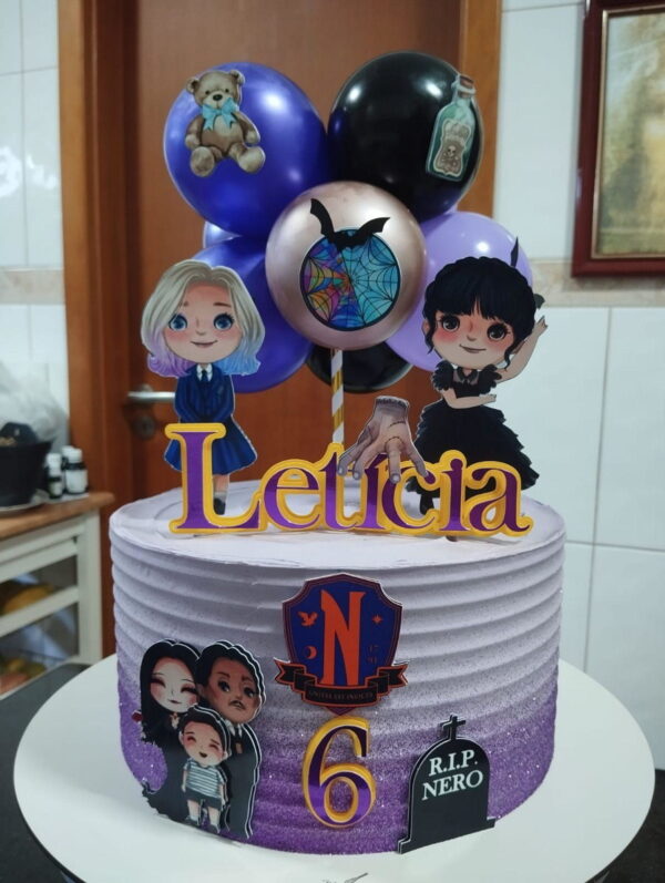 Arquivo de Corte Topo de Bolo Wandinha