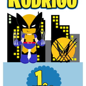 Arquivo de corte Topo de Bolo Wolverine 01