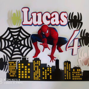 Arquivo de corte topo homem aranha+4arquivos