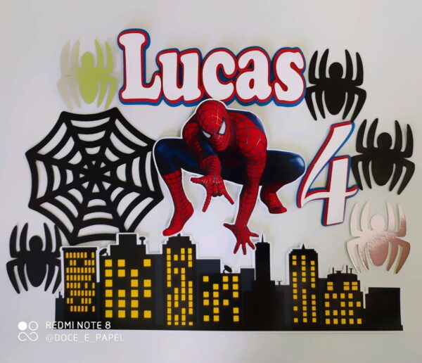 Arquivo de corte topo homem aranha+4arquivos