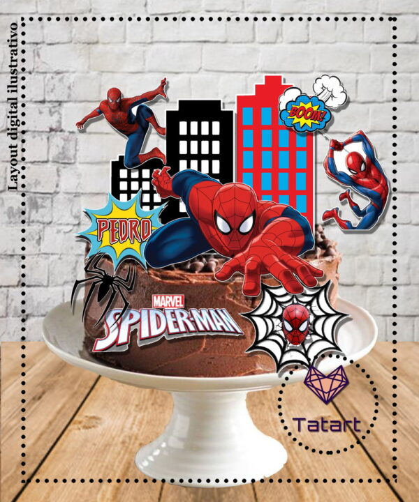 Arquivo de corte topo Homem aranha -009