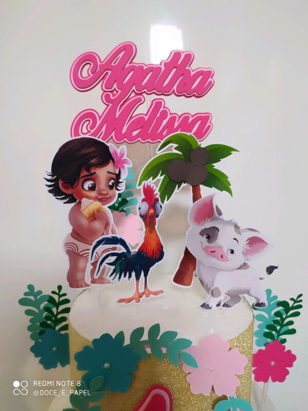 Arquivo de corte topo Moana baby+BRINDE