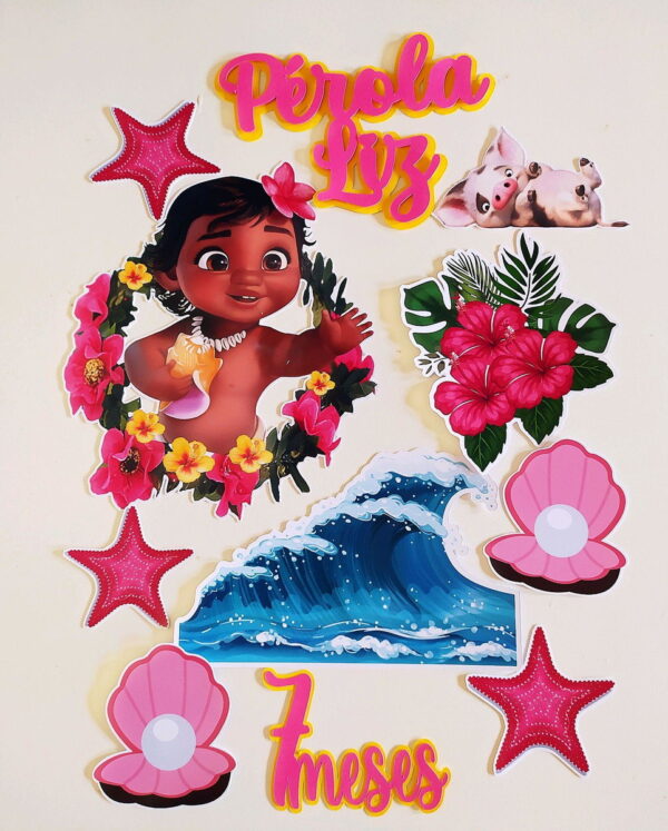 Arquivo de corte topo Moana baby+Brinde