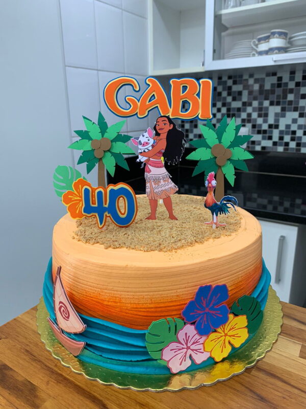Arquivo de Corte Topo Moana Flores Tropicais 2