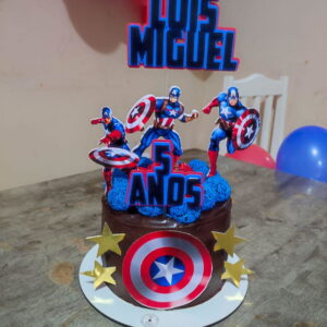 Arquivo de Corte Topo Personalizados Capitão America