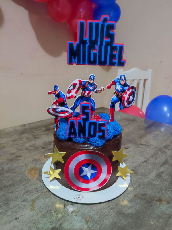 Arquivo de Corte Topo Personalizados Capitão America