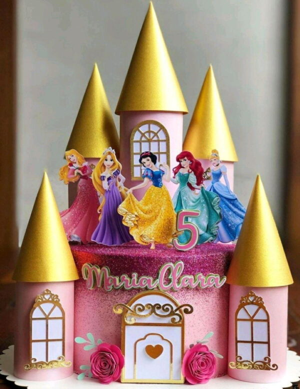 Arquivo de corte topo princesa castelo+brinde