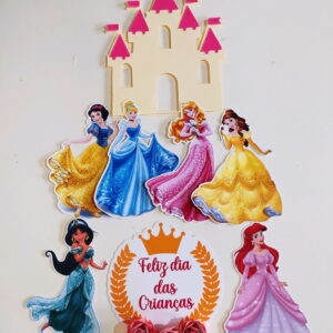 Arquivo de corte topo princesa Disney castelo+brinde