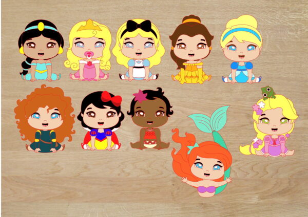Arquivo de Corte Topo Princesa Disney em Camada Studio 001