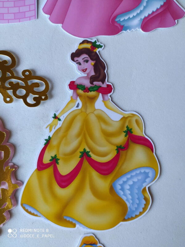Arquivo de corte topo princesas Disney +brinde - Imagem 4