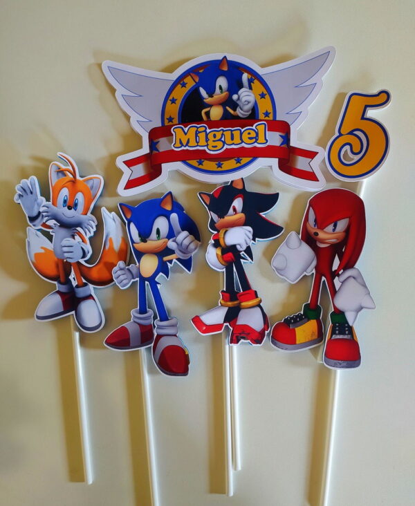 Arquivo de corte topo Sonic 2 Miguel+brinde