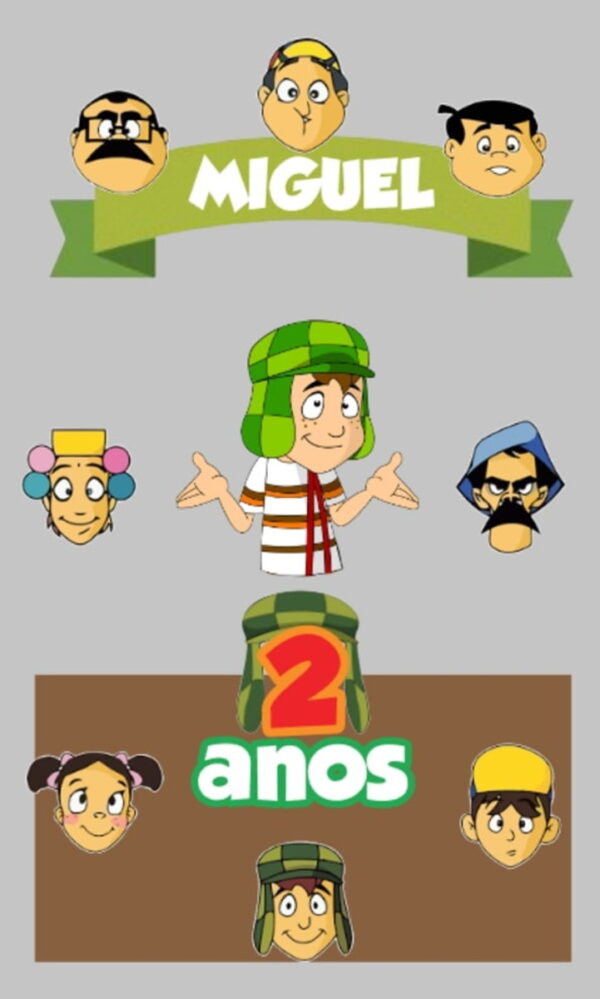 Kit Arquivos de Corte Chaves, O Poderoso Chefinho e Carros