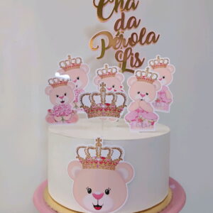 Arquivo de corte topo ursinha princesa+brinde