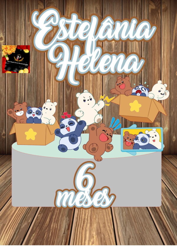 Arquivo de Corte Topo Urso sem Curso Baby