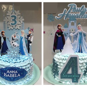 ARQUIVO DE CORTE TOPOS DE BOLO FROZEN. 2 ARTES