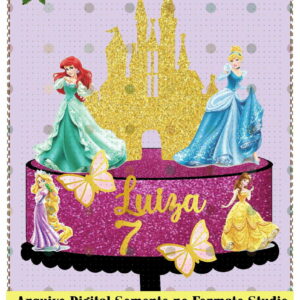 Arquivo de Corte - Topos Princesas Ref 365