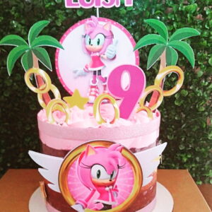 Arquivo de Corte - Topper Bolo Amy (sonic)
