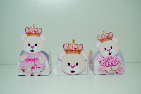 Arquivo de corte Ursinha princesa STUDIO,PDF E PNG 072 - Imagem 3