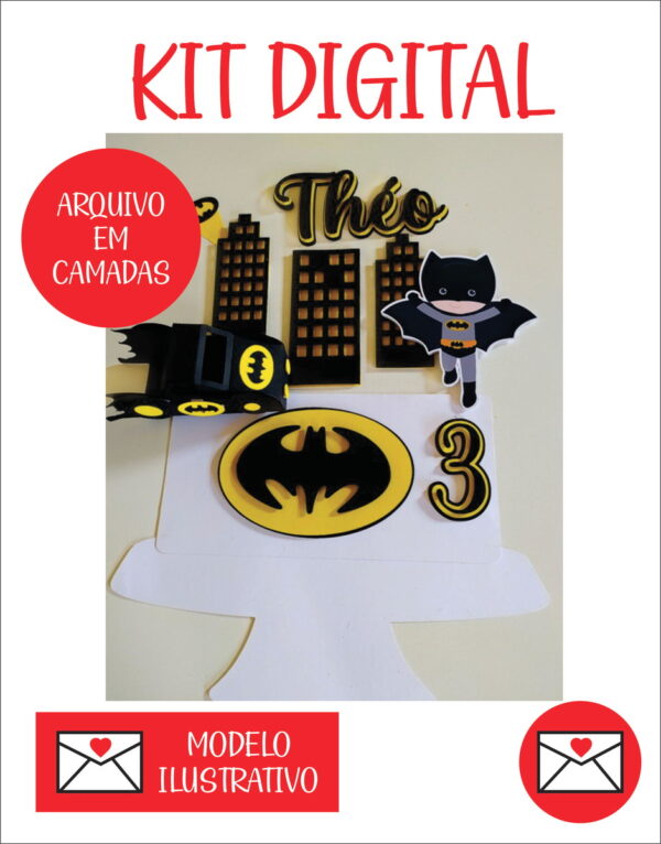 Arquivo de Topo Batman e Carro 3d