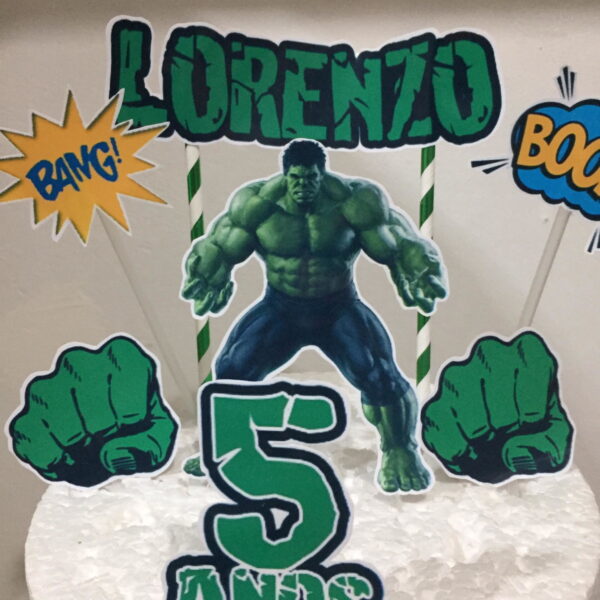 Arquivo de topo de bolo - Hulk - Imagem 4