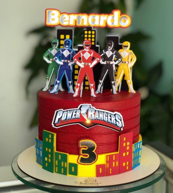 Arquivo de topo de bolo power rangers