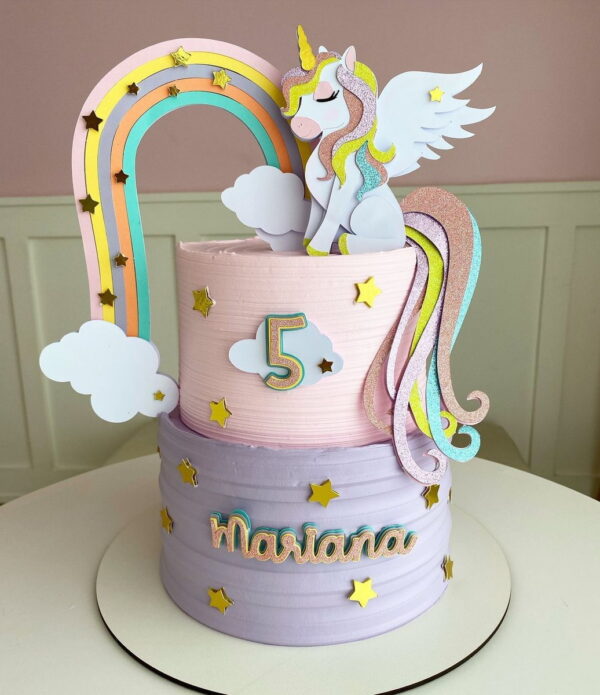 Arquivo de topo de bolo unicornio