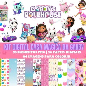 Kit Digital Casa Magica da Gabby