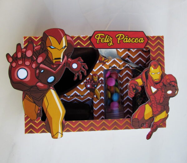 Arquivo Digital Mini Confeiteiro Páscoa Homem de Ferro - Image 3