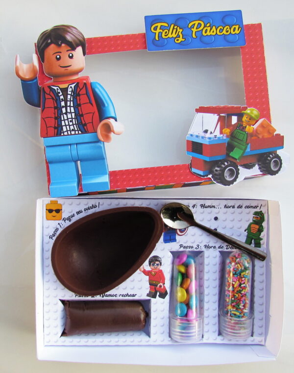 Arquivo Digital Mini Confeiteiro Páscoa Lego - Image 2