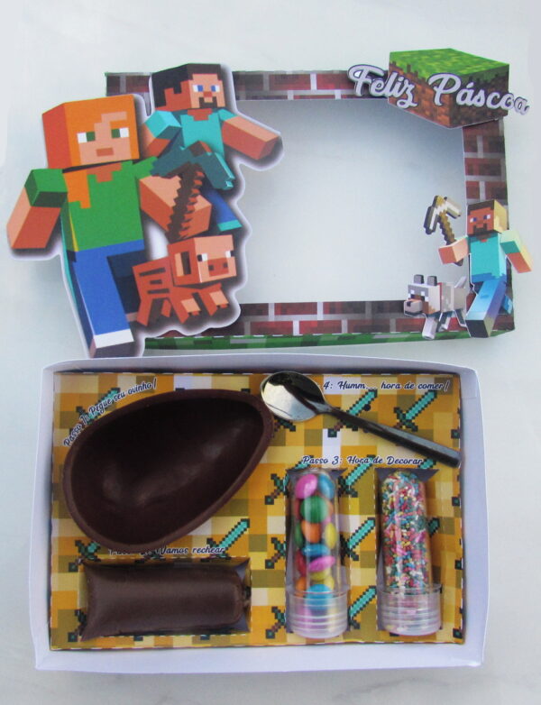 Arquivo Digital Mini Confeiteiro Páscoa Minecraft - Image 2