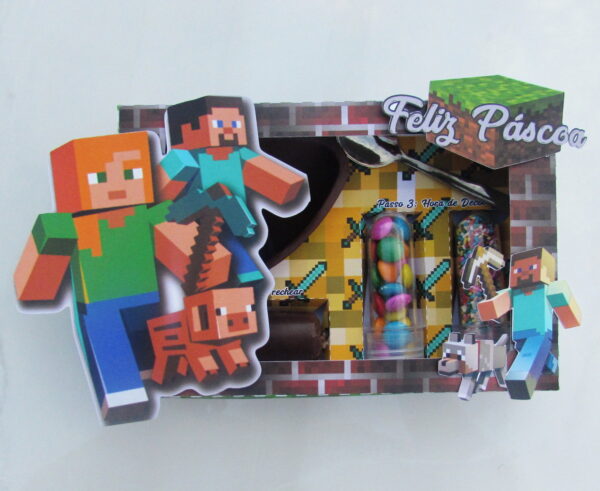 Arquivo Digital Mini Confeiteiro Páscoa Minecraft