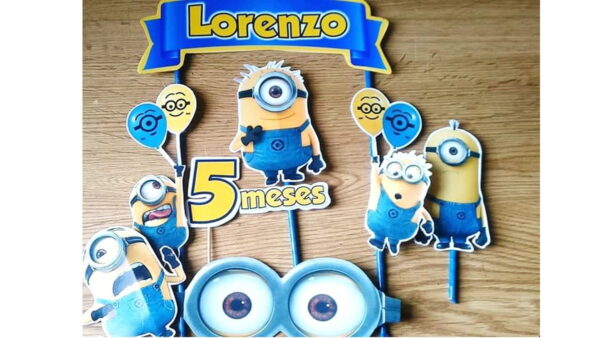 Topo de Bolo Minions