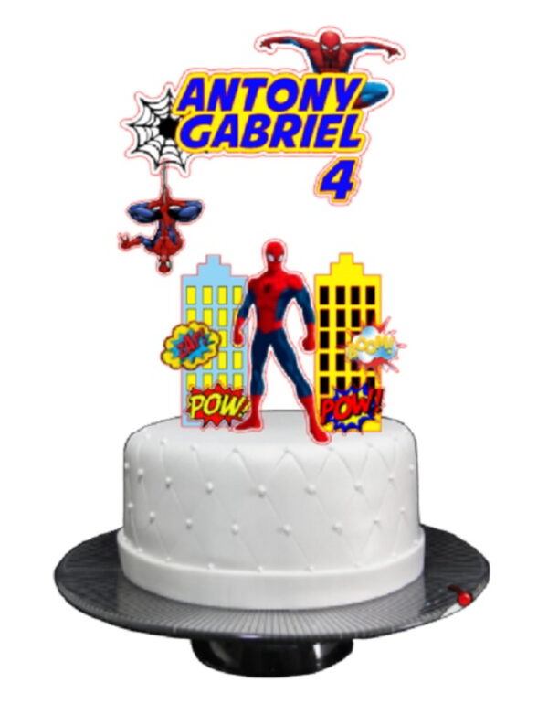 Arquivo digital p/ SILHOUETTE - TOPO BOLO HOMEM ARANHA #01 - Imagem 2