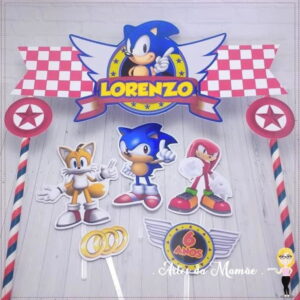 Arquivo Digital para corte topo de bolo Sonic