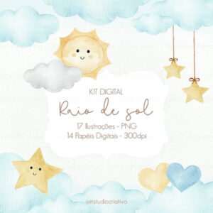 Arquivo Digital Raio de Sol Aquarela #008#