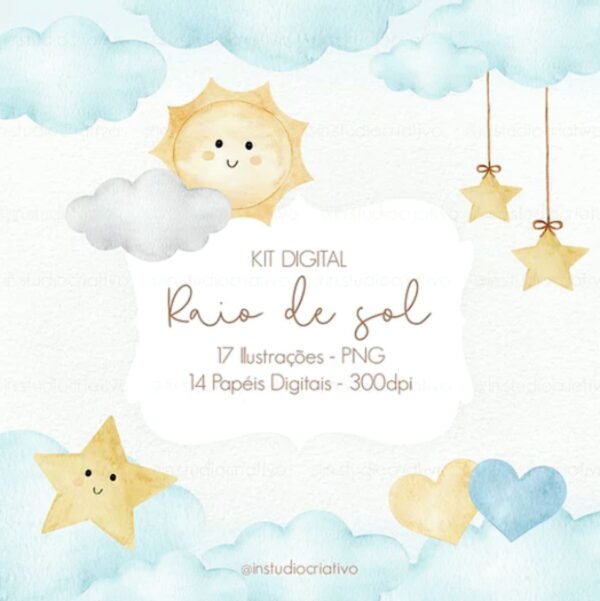 Arquivo Digital Raio de Sol Aquarela #008#