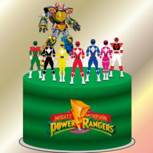Arquivo digital - Topo bolo - Power Rangers Mighty Morphin