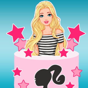 Arquivo Digital Topo de Bolo Barbie #3