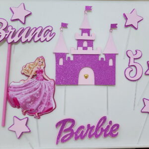 Arquivo Digital Topo de Bolo Barbie Princesa