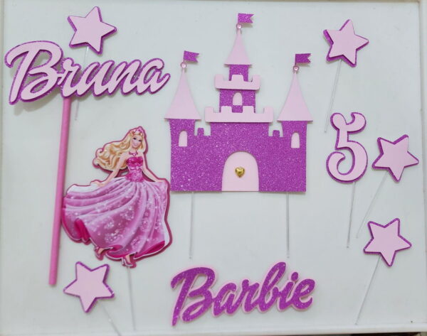 Arquivo Digital Topo de Bolo Barbie Princesa