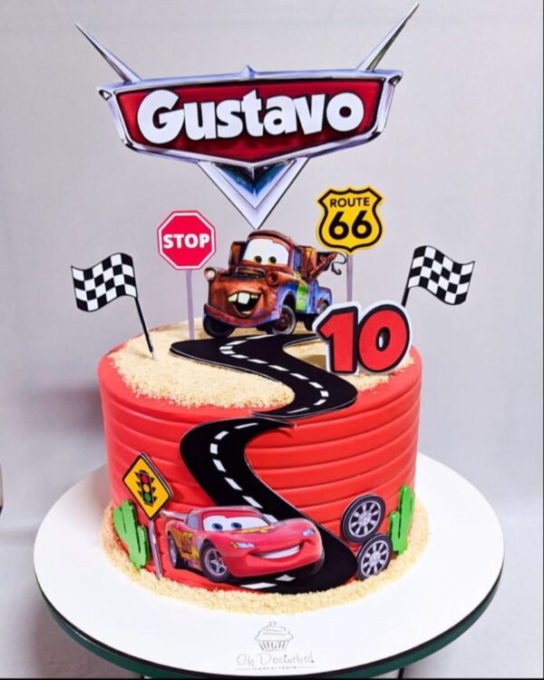 Arquivo Digital Topo De Bolo Carros Disney