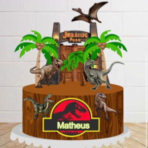 Arquivo Digital Topo de Bolo Dinossauros 2
